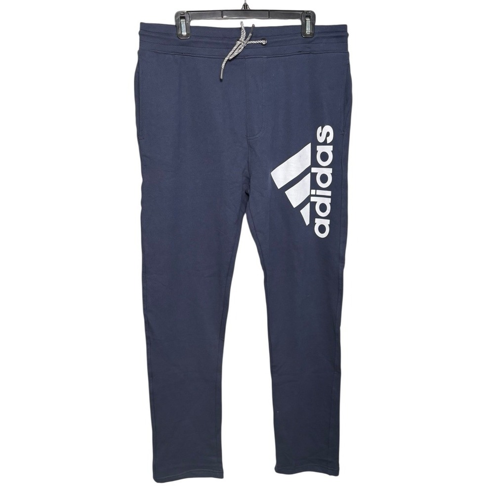 Adidas Men's Navy Sweatpants Size XL Logo Drawstring‎ NEW